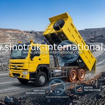 Puissances en chevaux élevées 400HP HOWO Tipper Dump Truck LHD 6x4 10wheels