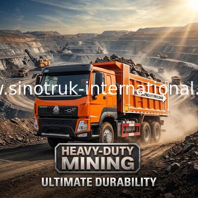 Chargement ORANGE du CAMION à BENNE BASCULANTE de VERSEUR de SINOTRUK HOWO 371HP 6x4 30T