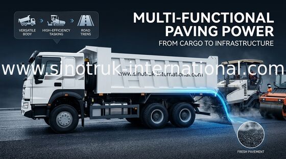 SINOTRUK Howo Tipper Dump Truck LHD 6X4 371HP dans la couleur blanche