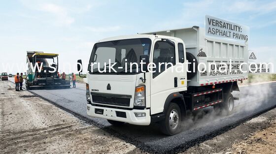 La conduite à droite de faible puissance du camion à benne basculante de 116HP HOWO 4X2 RHD