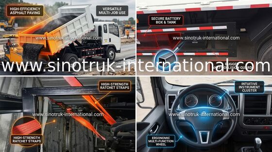 Commande d'Euro2 116hp Tipper Dump Truck Right Hand