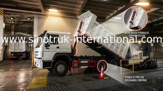 Camion à benne basculante de 266HP LHD SINOTRUK HOWO 6x4 ZZ3257M4147W