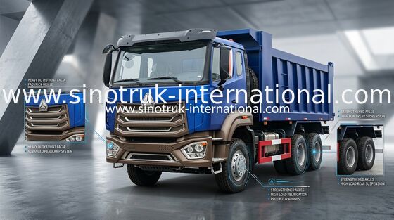 Camion à benne basculante de l'euro 2 371hp Howo 6x4 pour la construction