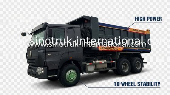 Camion à benne basculante de verseur de marchandises de construction de chargement LHD tonnes de camion à benne basculante lourd de 371HP 30 - 40