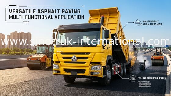 Camion à benne basculante jaune de Sinotruk Howo 6x4 de Lhd 371hp résistant