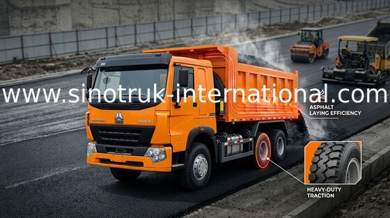 30 - 40 tonnes de SINOTRUK de camion à benne basculante LHD 371HP 6X4 pour le matériau de construction de chargement