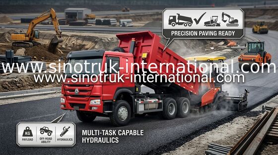 Levage avant du moteur 336HP HYVA de l'euro 2 de camion à benne basculante de verseur de LHD 6X4 SINOTRUK HOWO