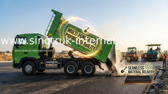 Moteur standard de l'euro 2 principaux électroniques WD615.47 371 HP du camion à benne basculante de verseur SINOTRUK HOWO