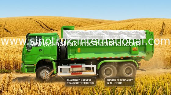 Le camion à benne basculante résistant municipal de verseur SINOTRUK HOWO LHD 336HP 10 roule