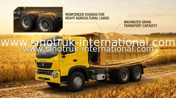 Camion à benne basculante SINOTRUK HOWO A7 371HP LHD 6X4 25 - 40 tonnes pour l'industrie du bâtiment
