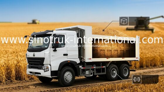 Camion à benne basculante commercial de verseur de SINOTRUK HOWO A7 30 - 40 tonnes pour la construction