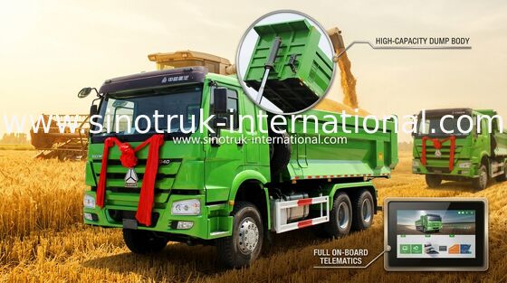 Camion à benne basculante de verseur de matériau de construction 266 HP - camion à benne basculante commercial de 420 HP
