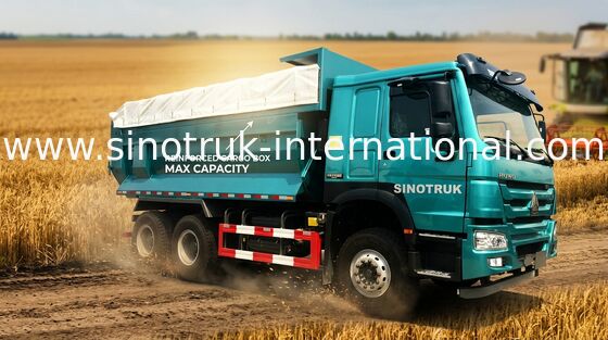 Camion à benne basculante de roue des déchets 10 de construction, camion- de Howo de l'euro 2 de travaux publics