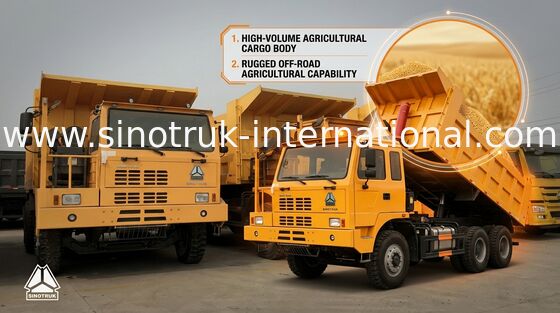 Hauts camions à benne basculante de mine de charbon de capacité de chargement 70 tonnes avec l'OIN de GV