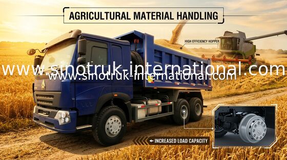 SINOTRUK HOWO extrayant le camion à benne basculante commercial 6X4 LHD 371HP 25-40 tonnes
