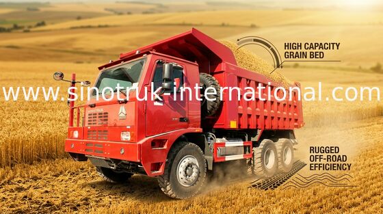 Hauts camions à benne basculante de mine de charbon de la capacité de charge SINOTRUK 70 tonnes avec le GV
