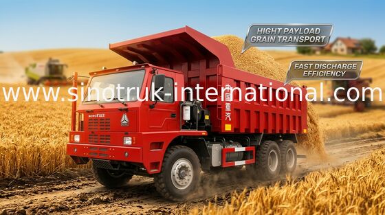 Camion à benne basculante d'exploitation de SINOTRUK HOWO70 LHD 10Wheels 371HP 70 tonnes de ZZ5707S3840AJ