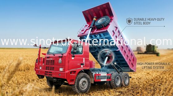 Camion à benne basculante de rouleur du camion à benne basculante de verseur de mine de charbon/SINOTRUK HOWO70 Dix