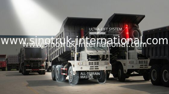 Haut camion à benne basculante de roue du corps LHD 6X4 10 de cargaison de rigidité avec 70 tonnes de capacité
