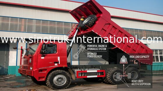 Camion à benne basculante professionnel de SINOTRUK HOWO avec le moteur de WD615.47 371HP