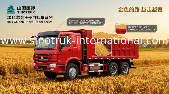 Camion d'or 10Wheels 336HP RHD 25-30tons ZZ3251N3641W à prince benne basculante de SINOTRUK