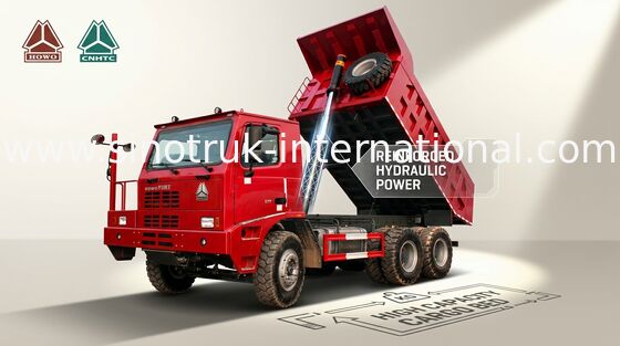 Camion à benne basculante de verseur SINOTRUK HOWO 70 10wheels de extraction 371HP 70tons ZZ5707S3640AJ