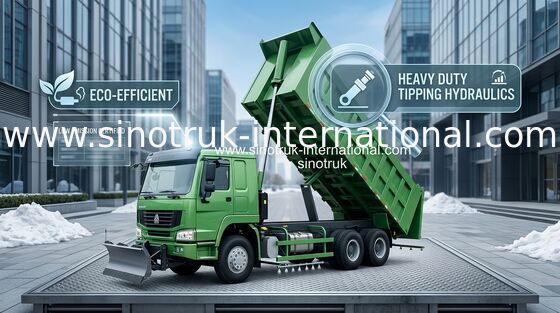 Camion à benne basculante de verseur de SINOTRUK HOWO 371HP 8X4 LHD 31-60tons 20-30CBM ZZ3317N3867W