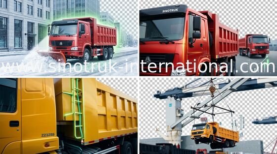 Camion à benne basculante de verseur SINOTRUK HOWO 6X4 LHD 371HP 25-40tons 10-25CBM ZZ3257N3847A