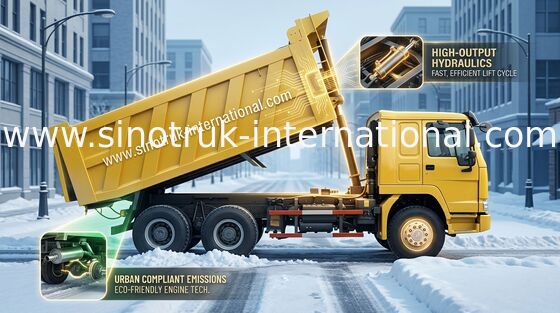 Camion à benne basculante de verseur SINOTRUK HOWO 6X4 LHD 371HP 25tons 10-25CBM ZZ3257N3847A