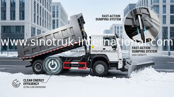 Camion à benne basculante de verseur SINOTRUK HOWO 25tons 371HP 10wheels LHD 10-25CBM ZZ3257N3647A