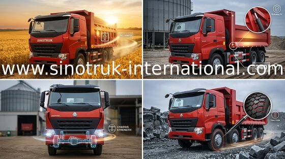 Moteur du camion à benne basculante de verseur de SINOTRUK HOWO A7 371HP pour le mien de ZZ3257N3847N1
