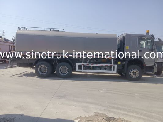 Sinotruk Howo Sprinkler Camion réservoir d'eau 10-25CBM 6 X 4 Euro 2 371HP Blanc