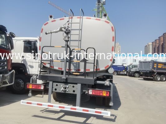 Sinotruk Howo Sprinkler Camion réservoir d'eau 10-25CBM 6 X 4 Euro 2 371HP Blanc