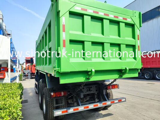 Camion-benne à levage central HOWO TX 371HP 6X4 direct d'usine, capacité de charge de 40 à 60 tonnes, caisse de chargement de 20 CBM, double essieu arrière de 16 tonnes, essieu avant simple de 9,5 tonnes, pneus 13R22.5