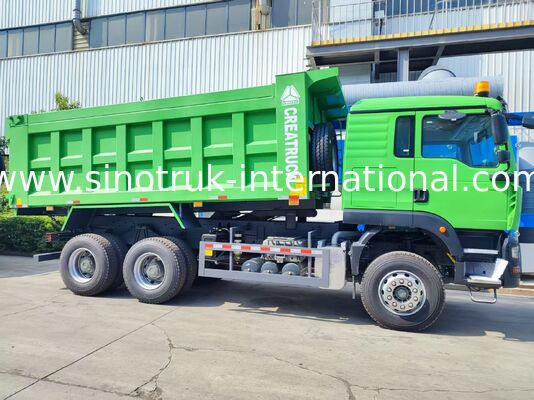 Camion-benne à levage central HOWO TX 371HP 6X4 direct d'usine, capacité de charge de 40 à 60 tonnes, caisse de chargement de 20 CBM, double essieu arrière de 16 tonnes, essieu avant simple de 9,5 tonnes, pneus 13R22.5