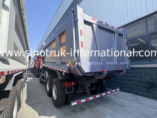 SINOTRUK HOWO TX modèle 371HP LHD déchargeur 6X4 avec feux d'avertissement U type Couleur grise