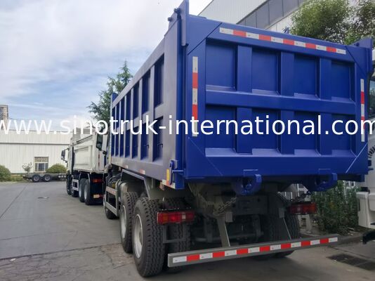 HOWO-NX camion de décharge avec moteur SINOTRUK de 371 chevaux, bâche électrique et coffre-fort en acier manganèse