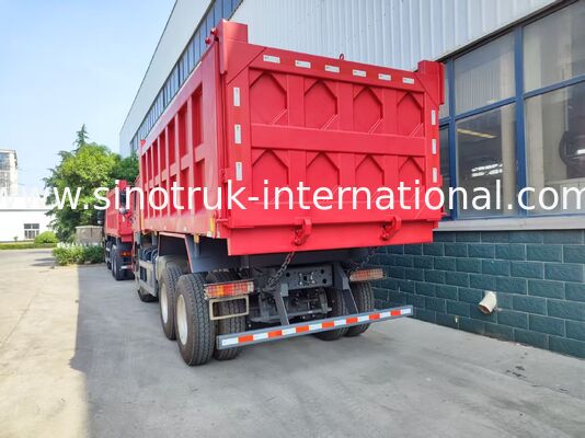 Poids lourd roux 6*4 camion à bascule 20 mètres cubes 371 ch moteur, 40-50 tonnes de charge utile pour le transport de mines