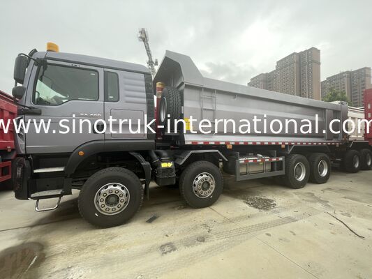 Poids lourd HOWO TX 8X4 camion à bascule 400 chevaux double 16T essieu arrière double 9,5T gris