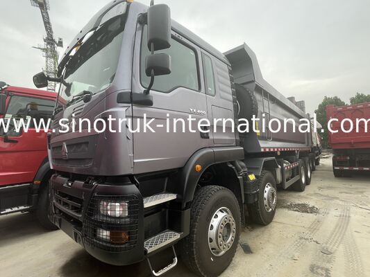 Poids lourd HOWO TX 8X4 camion à bascule 400 chevaux double 16T essieu arrière double 9,5T gris
