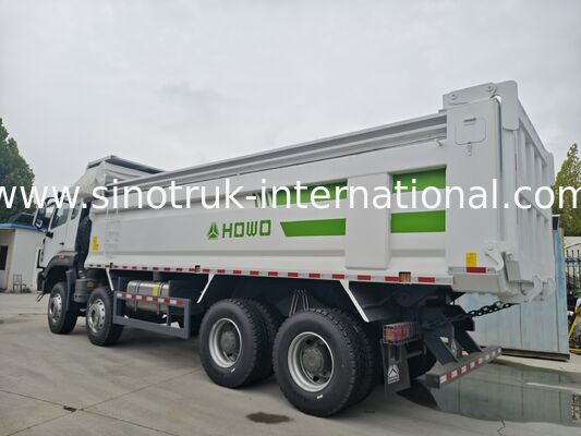 Camion benne basculante HOWO 8X4 380HP NX avec bâche latérale RHD