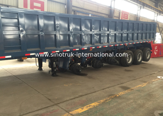 D'entreprise de construction le camion de remorque semi pour transporter le sol, poncent la sécurité élevée