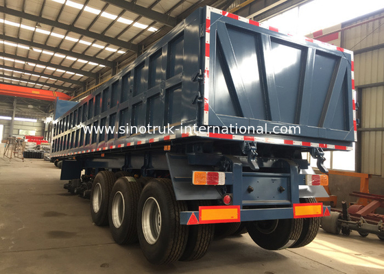 D'entreprise de construction le camion de remorque semi pour transporter le sol, poncent la sécurité élevée