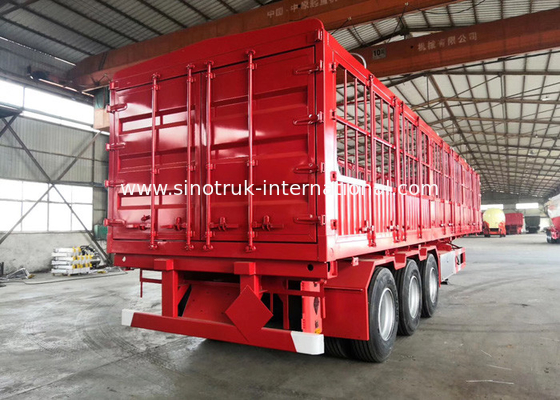D'acier au carbone remorque de camion semi/remorque semi basse de lit 30-60 tonnes