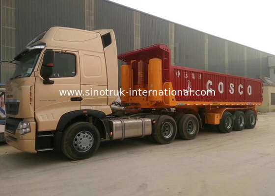 D'OIN camion de remorque populaire semi, tri d'axe remorque 12000×2500×3880mm semi