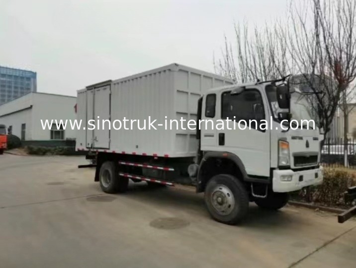 Type mobile d'entraînement du camion LHD 4x2 d'atelier de Sinotruk HOWO 10t