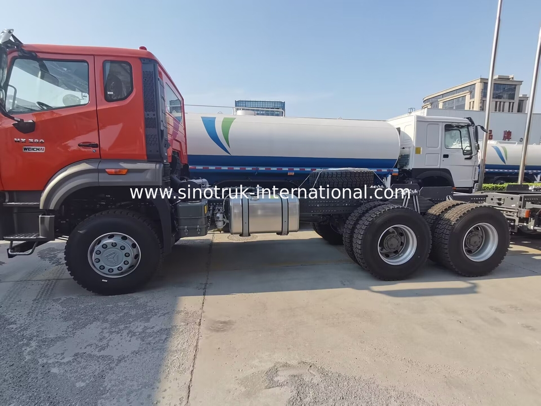 Sinotruk Nouveau camion à décharge à bascule Howo châssis Weichai Moteur 6 × 4 LHD Couleur orange