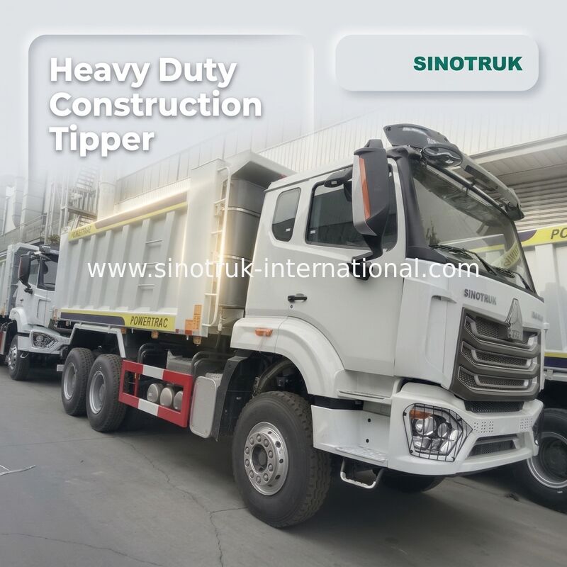 30 à 40 tonnes RHD 10 roues déchargeuse à bascule SINOTRUK Haohan pour la construction Blanc