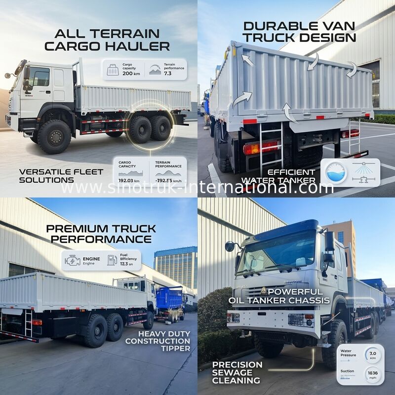 Débloquez la puissance et la polyvalence tout conquérant blanc HOWO 6x6 400HP hors route camion de marchandises