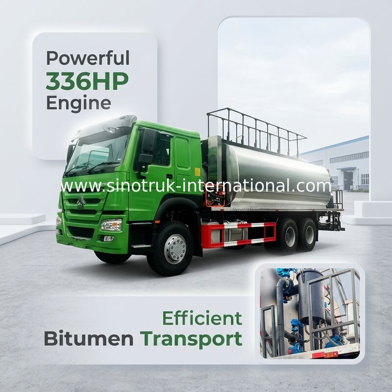Type de la conduite à droite du camion 6X4 de bitume de HOWO 7